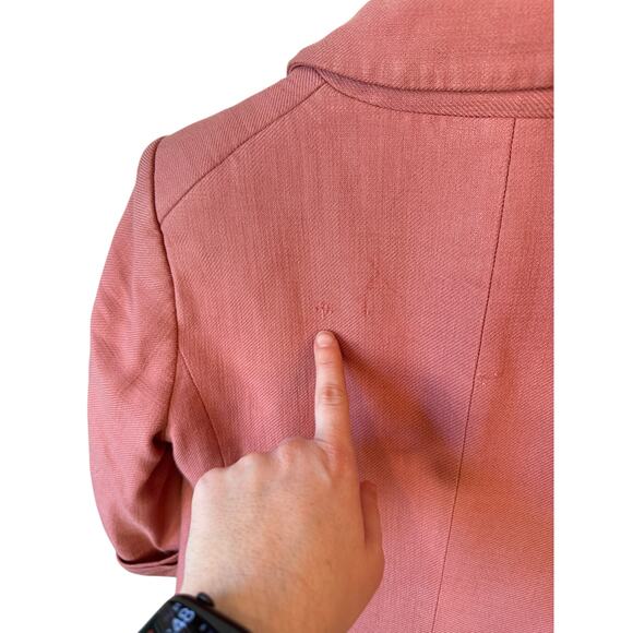VERONICA BEARD Odile Sateen Twill Dickey Jacket EUC Sz 6 $695 MSRP Rosewood Pink - Picture 8 of 13
